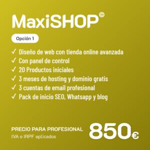 Maxishop opcion 1 profesional