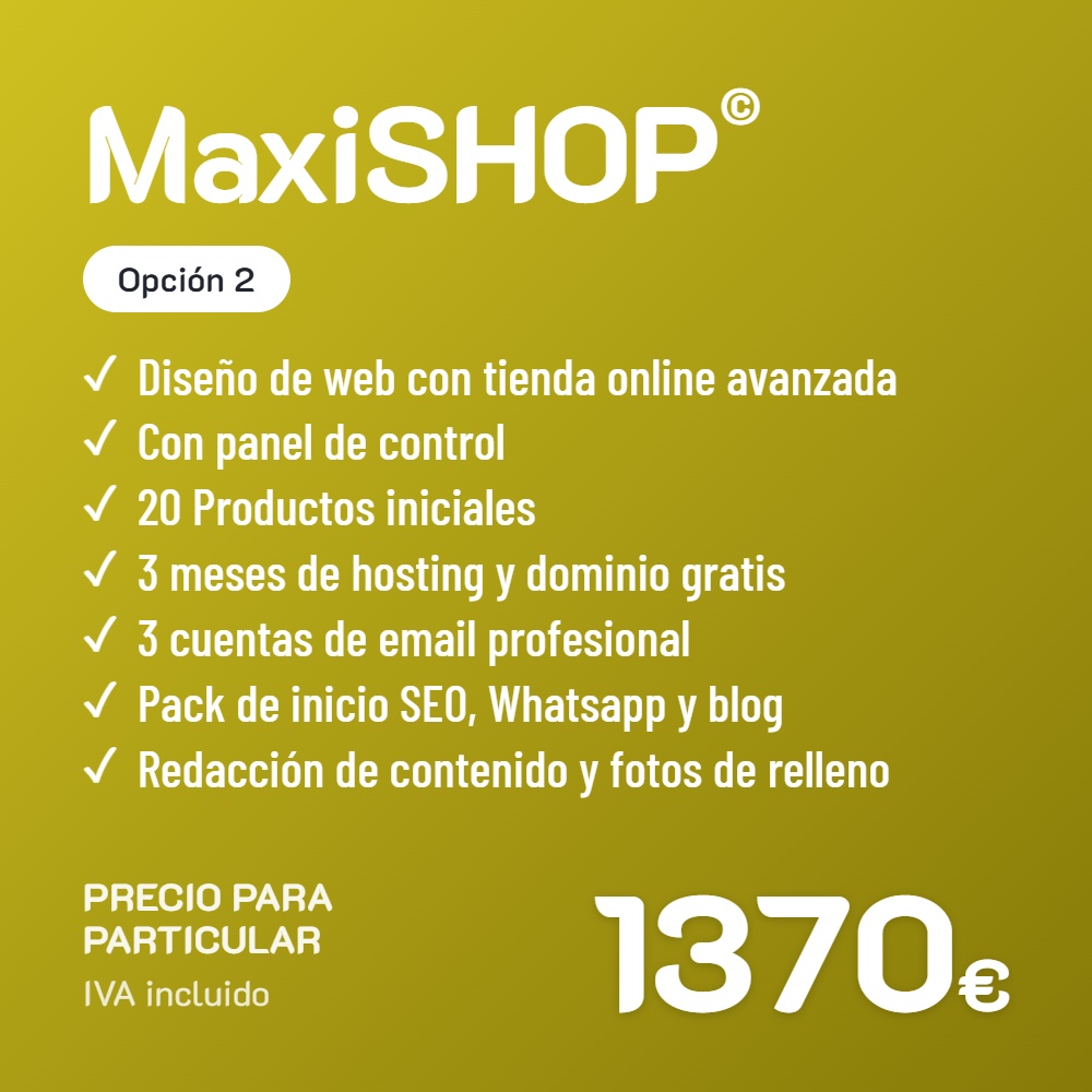 Maxishop opcion 2 particular