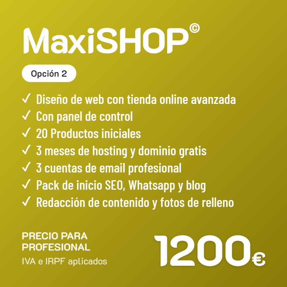 Maxishop opcion 2 profesional