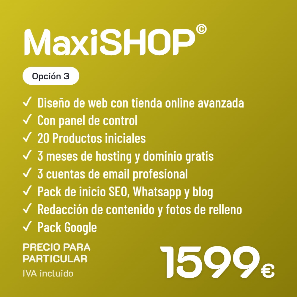 Maxishop opcion 3 particular