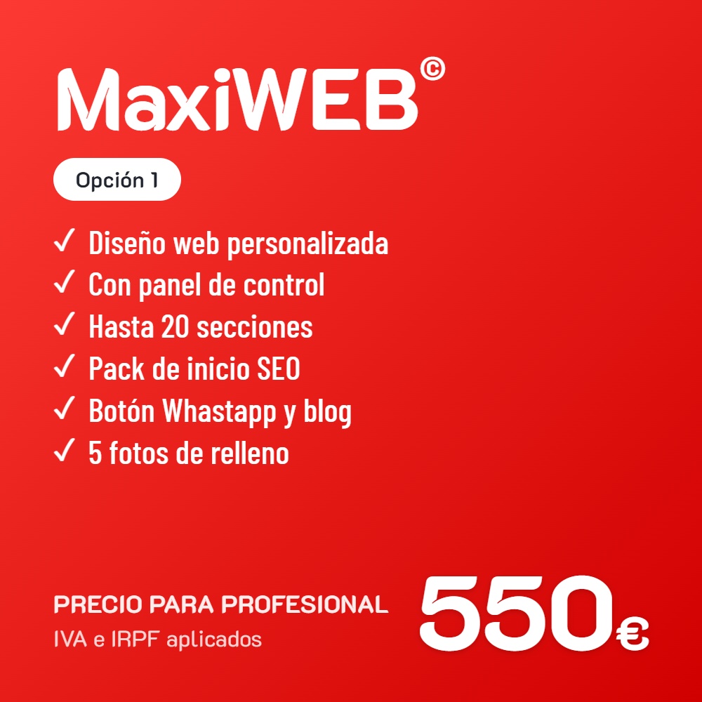 Maxiweb opcion 1 profesional