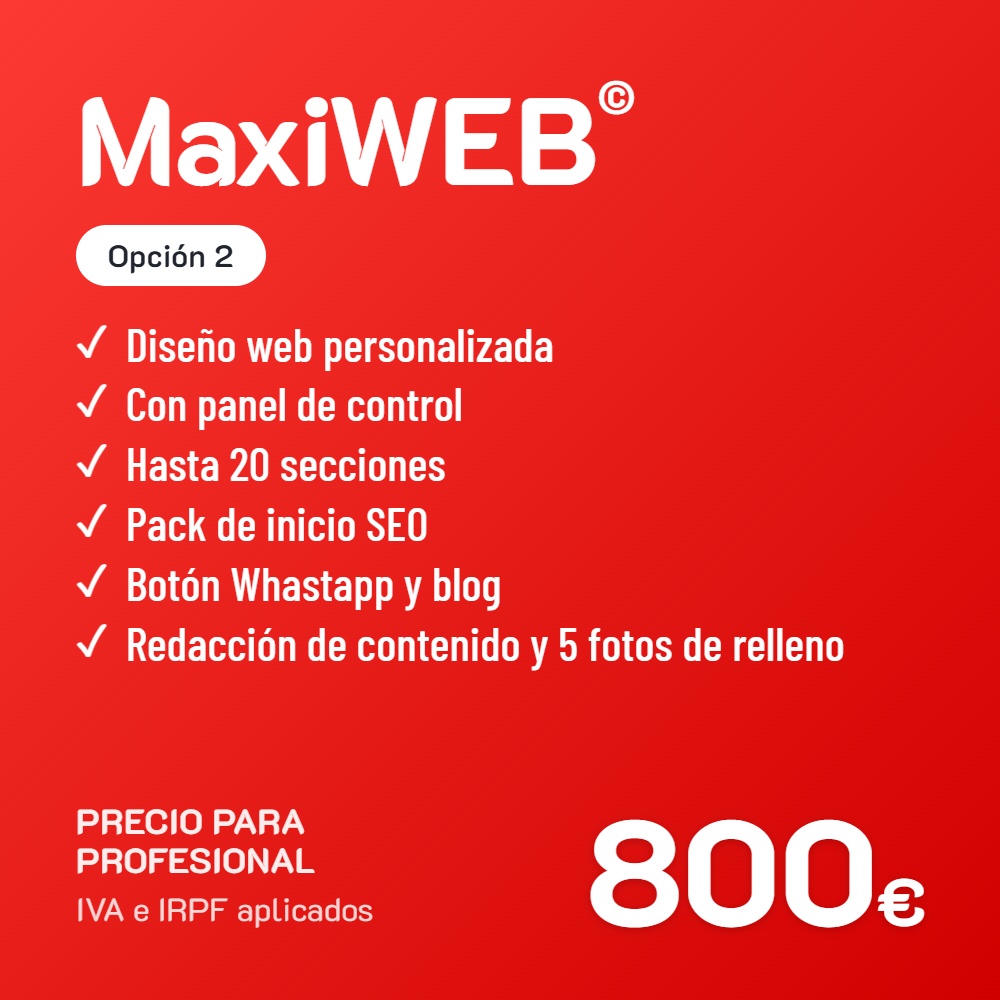 Maxiweb opcion 2 profesional