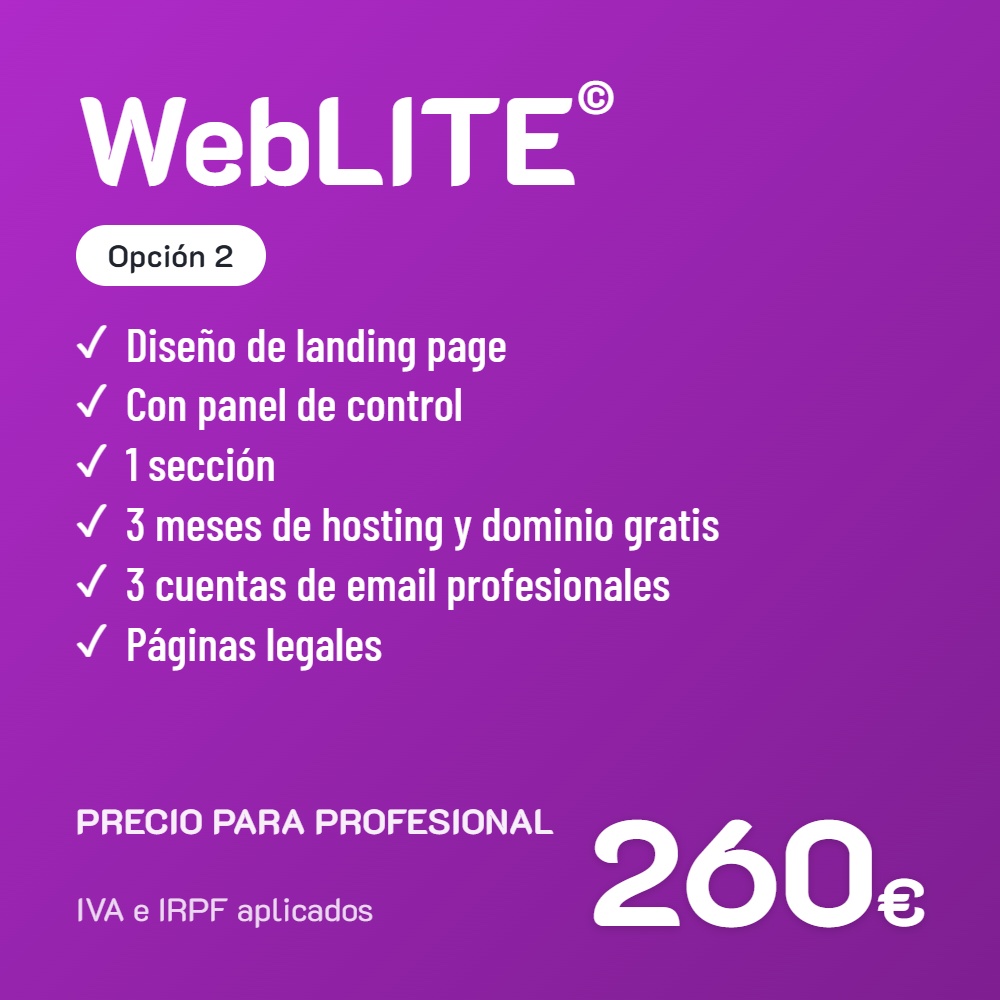 Weblite opcion 2 profesional