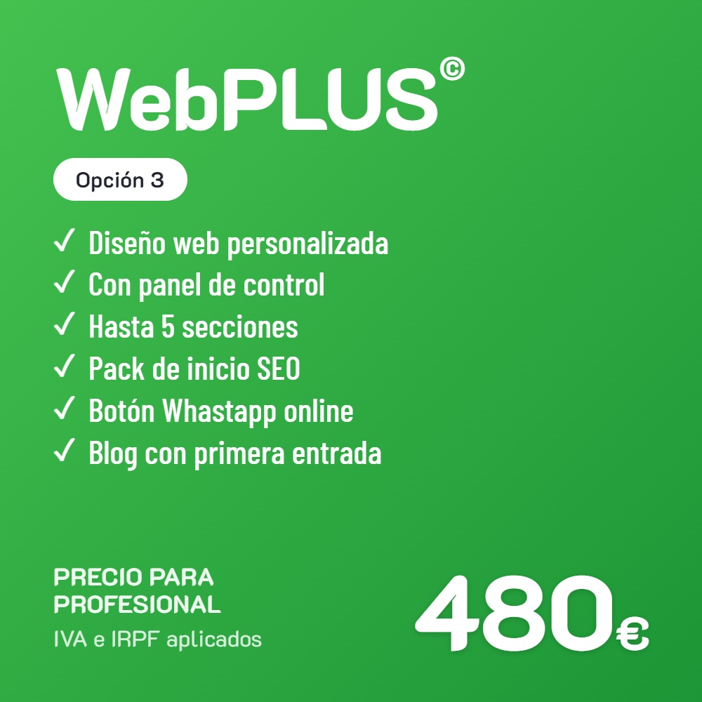 Webplus opcion 3 profesional
