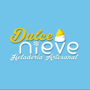 Dulce Nieve. Diseño de logotipos Logocrea®