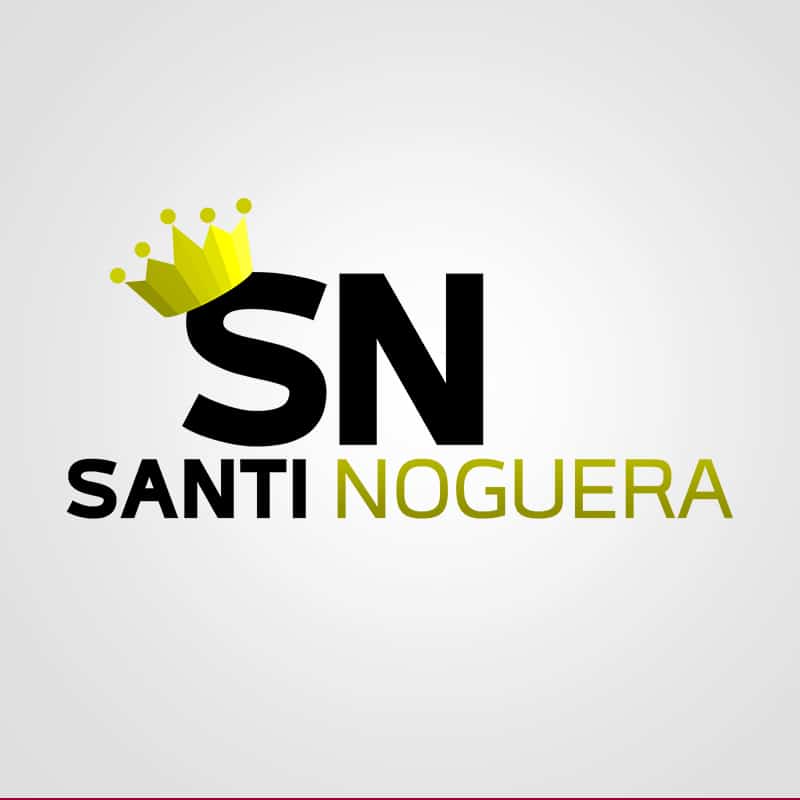 Diseño de logotipo para la marca Santi Noguera