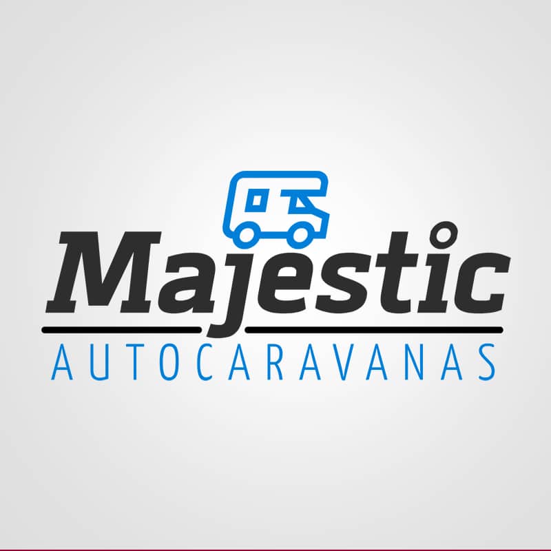 Diseño de logotipo para la marca Majestic Autocaravanas