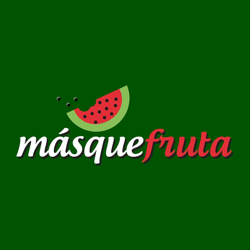Diseño de logotipo para la marca más que fruta. Diseño de logotipos Logocrea®