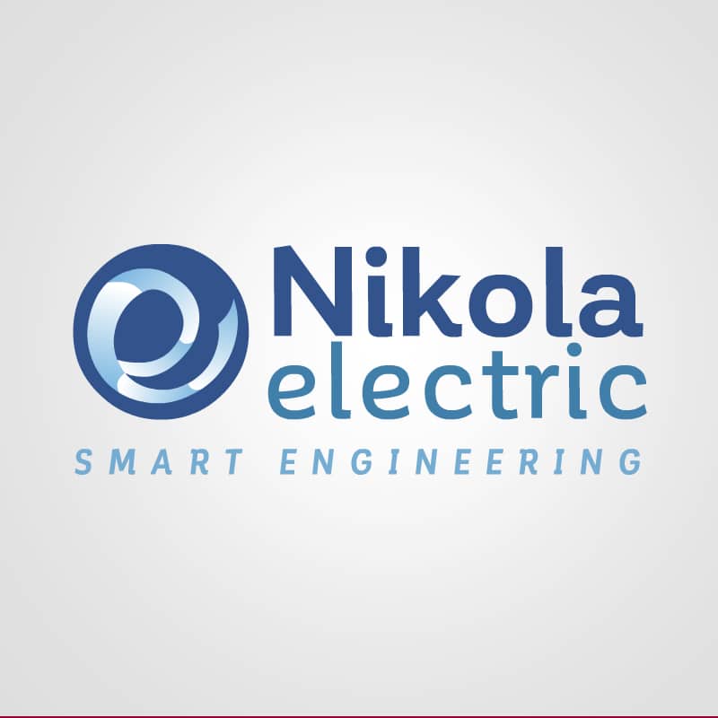 Diseño de logotipo para la marca Nikola Electric. Diseño de logotipos Logocrea®