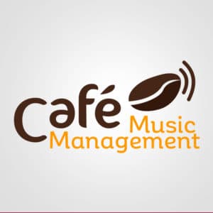 Diseño de logotipo para la marca Café Music Management. Diseño de logotipos Logocrea®