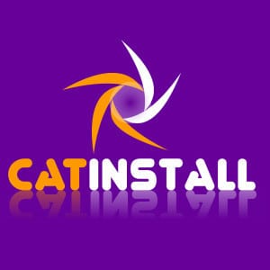 cat install. Diseño de logotipos Logocrea®