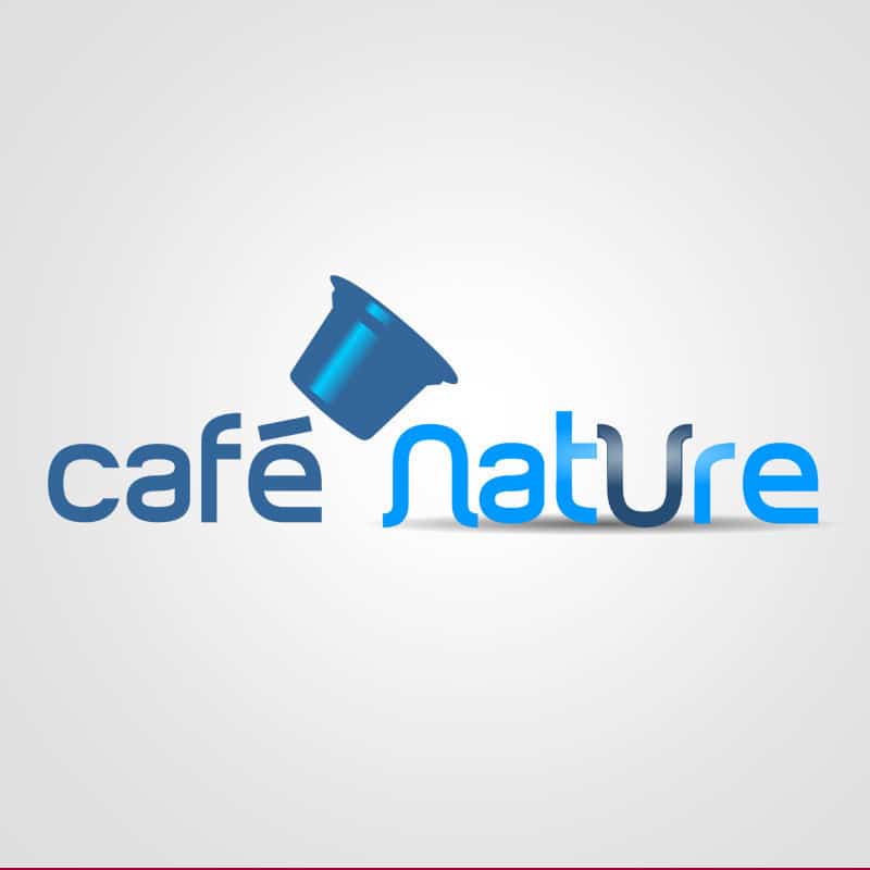 cafe nature. Diseño de logotipos Logocrea®