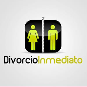divorcio inmediato. Diseño de logotipos Logocrea®