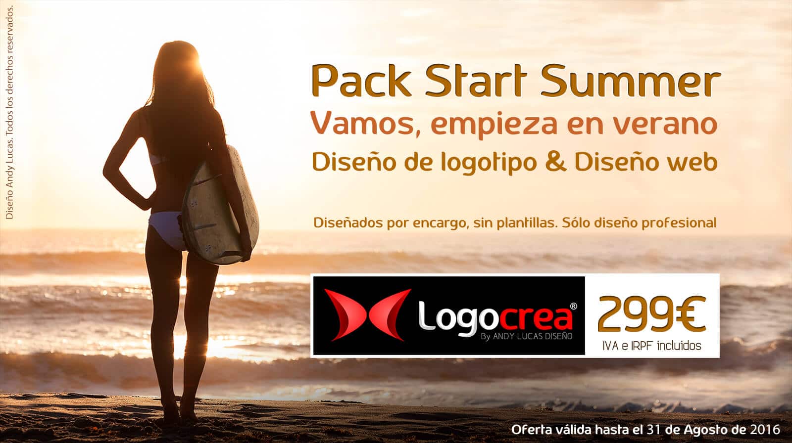Diseño de logotipo y web por 299€ con StartSUMMER