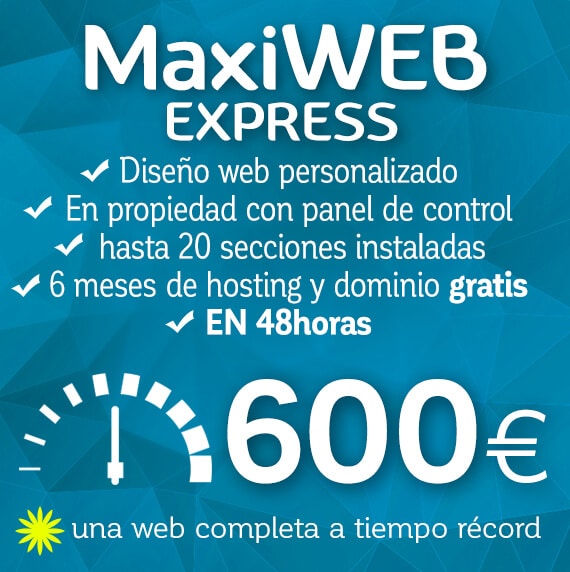 Diseño web MaxiWEB express Logocrea