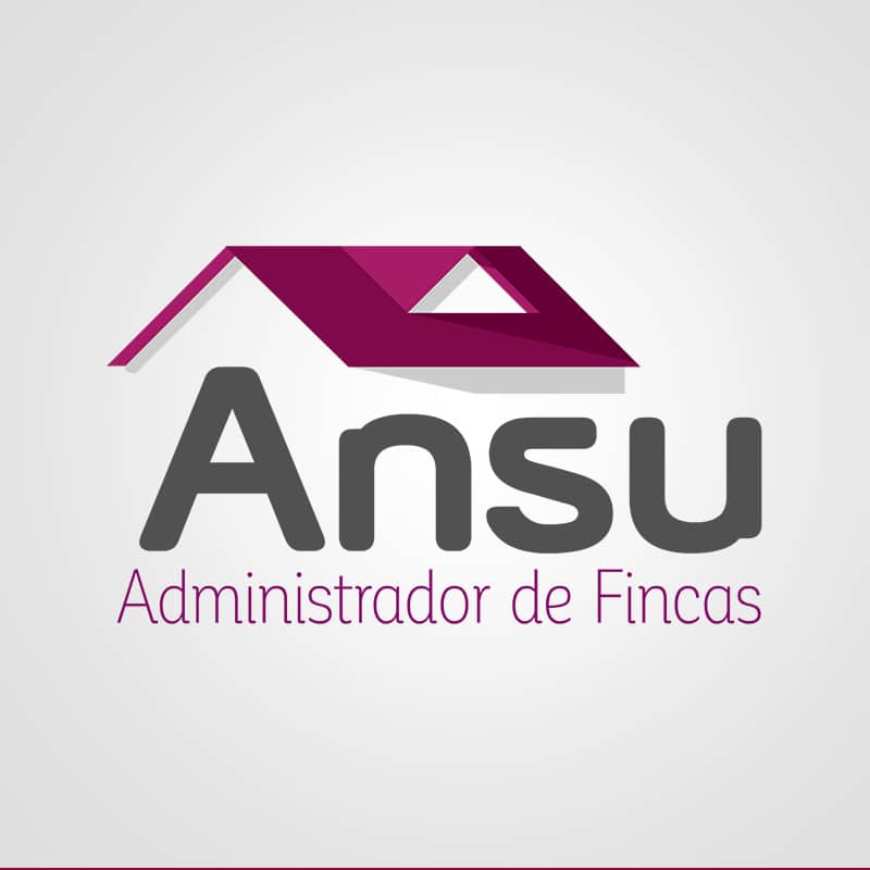Diseño de logotipo para Ansu Administrador de Fincas. Diseño de logotipos Logocrea®