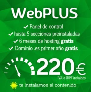 Diseño web WebPLUS de Logocrea con tu contenido propio
