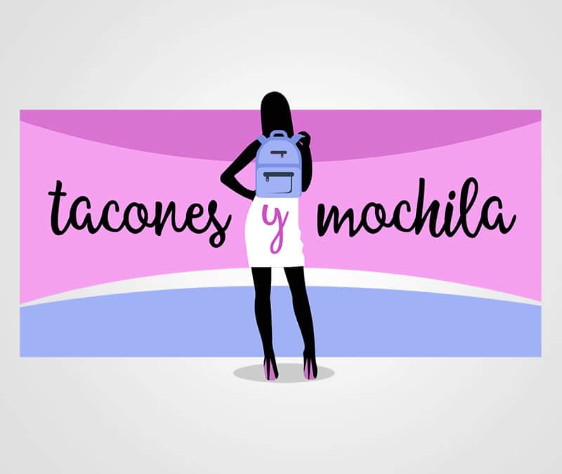 Tacones y Mochila