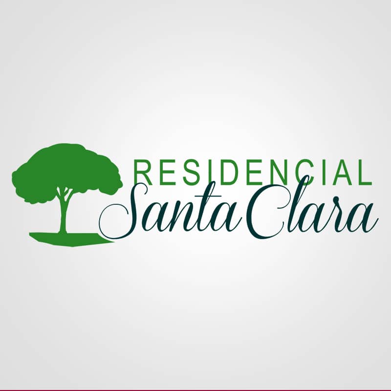 Diseño de logotipos para Residencial Santa Clara. Diseño de logotipos Logocrea®