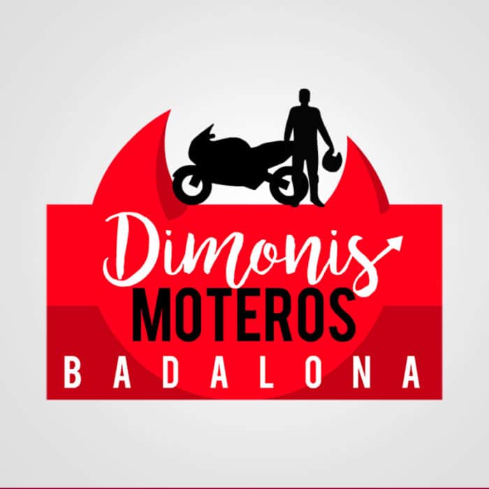 Diseño de logotipos para Dimonis Moteros. Diseño de logotipos Logocrea®