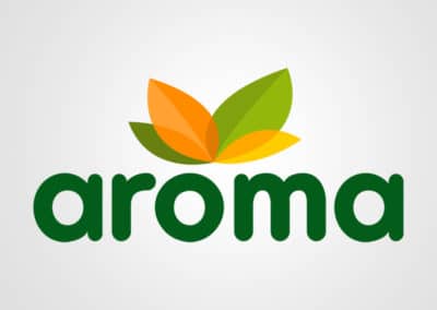 Diseño de logotipos para Aroma. Diseño de logotipos Logocrea®