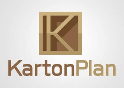 Diseño de logotipo para KartonPlan. Diseño de logotipos Logocrea®