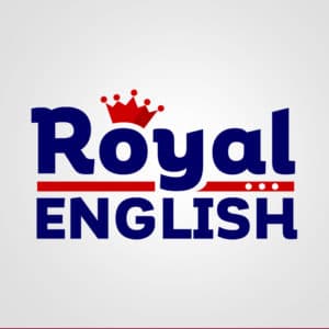 Diseño de logotipo para Royal English. Diseño de logotipos Logocrea®