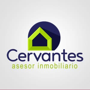 Diseño de logotipo para Cervantes asesor inmobiliario. Diseño de logotipos Logocrea®