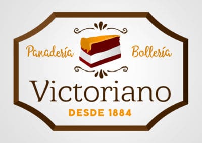 Diseño de logotipo para Victoriano panadería y bollería. Diseño de logotipos Logocrea®