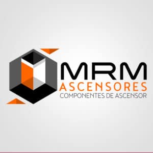 Diseño de logotipo para MRM ascensores componentes de ascensor. Diseño de logotipos Logocrea®