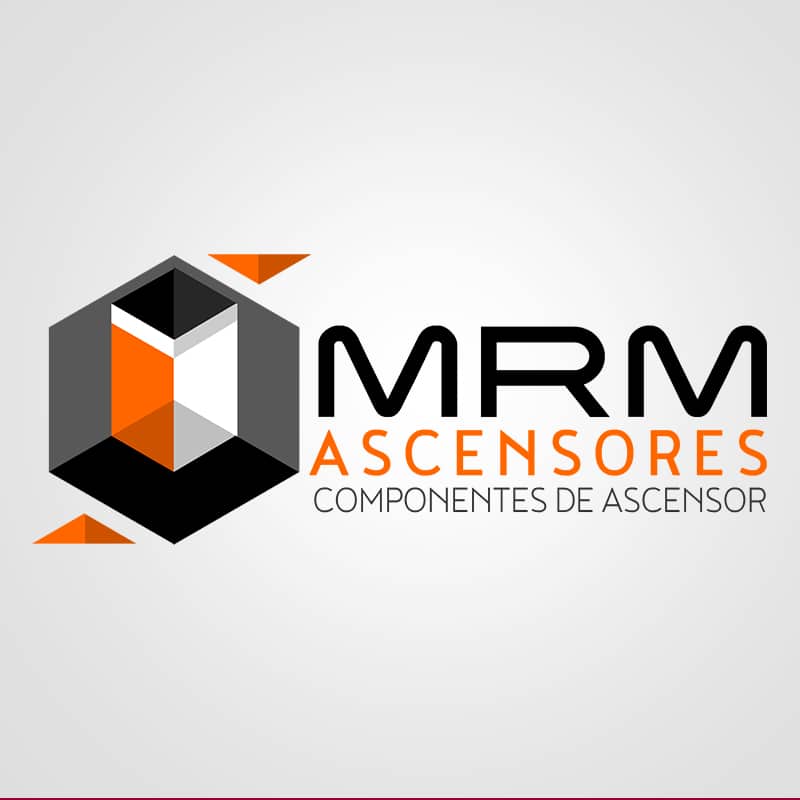 Diseño de logotipo para MRM ascensores componentes de ascensor