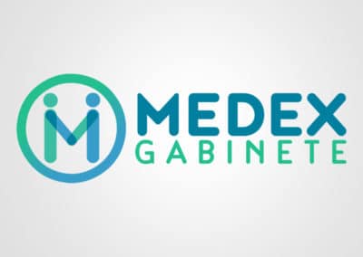 Diseño de logotipo para Medex Gabinete. Diseño de logotipos Logocrea®