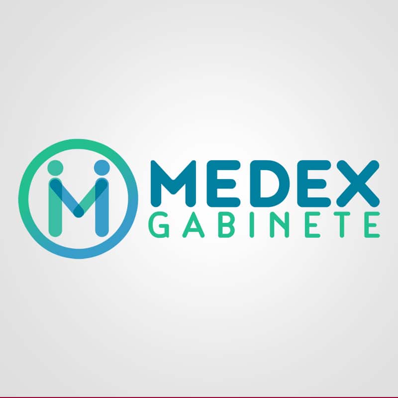 Diseño de logotipo para Medex Gabinete. Diseño de logotipos Logocrea®