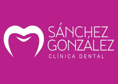 Diseño de logotipo para Sánchez González clínica dental. Diseño de logotipos Logocrea®