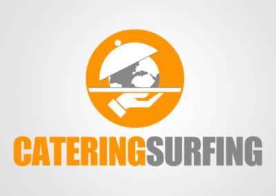Diseño de logotipo para Catering Surfing. Diseño de logotipos Logocrea®