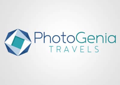Diseño de logotipo para PhotoGenia travels. Diseño de logotipos Logocrea®
