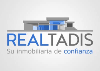 Diseño de logotipo para Realtadis, su inmobiliaria de confianza. Diseño de logotipos Logocrea®