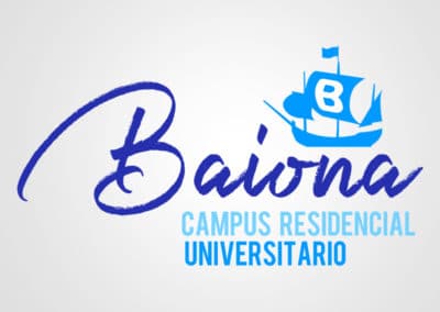 Diseño de logotipo para Baiona, campus residencial universitario. Diseño de logotipos Logocrea®