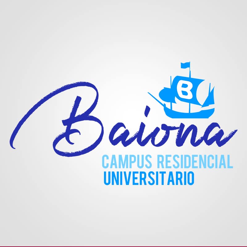 Diseño de logotipo para Baiona, campus residencial universitario. Diseño de logotipos Logocrea®