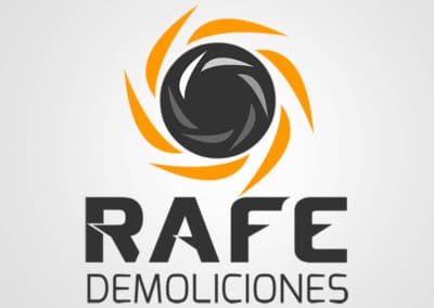 Diseño de logotipo para Rafe demoliciones. Diseño de logotipos Logocrea®
