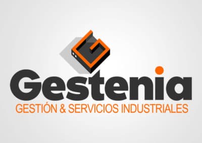 Diseño de logotipo para Gestenia gestión & Servicios industriales. Diseño de logotipos Logocrea®