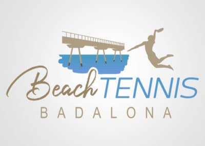 Diseño de logotipo para Beach Tennis Badalona. Diseño de logotipos Logocrea®