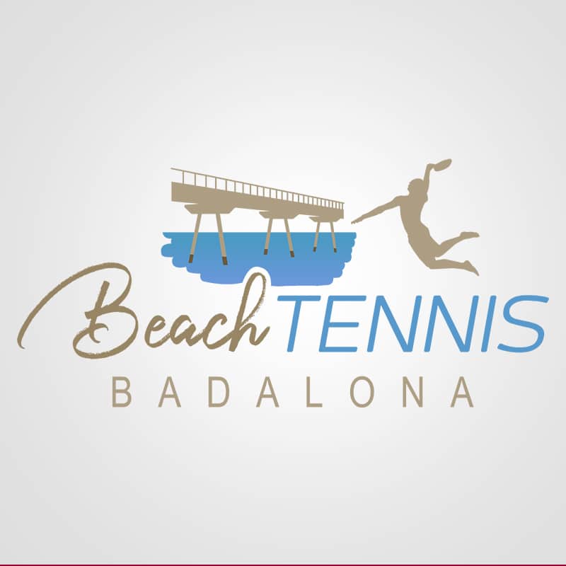 Diseño de logotipo para Beach Tennis Badalona. Diseño de logotipos Logocrea®