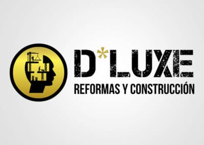 Diseño de logotipo para DLuxe reformas y construcción. Diseño de logotipos Logocrea®