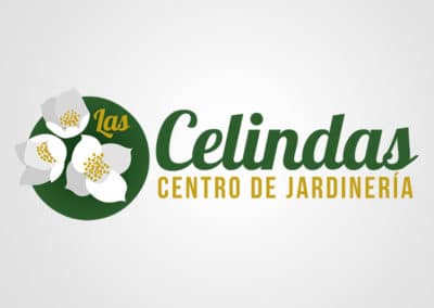 Diseño de logotipo para Celindas, centro de jardinería. Diseño de logotipos Logocrea®