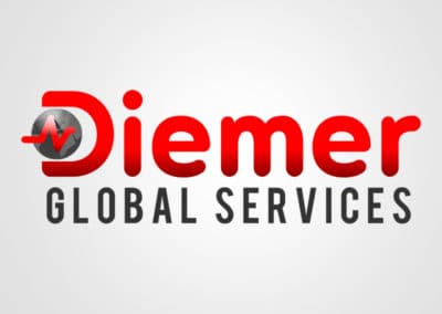 Diseño de logotipo para Diemer global services. Diseño de logotipos Logocrea®