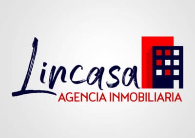 Diseño de logotipo para Lincasa, agencia inmobiliaria. Diseño de logotipos Logocrea®