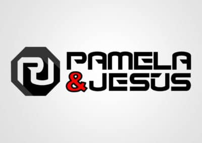 pamela y jesus. Diseño de logotipos Logocrea®