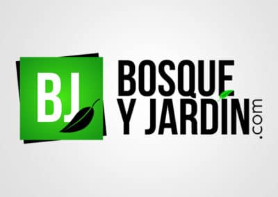 bosque y jardín. Diseño de logotipos Logocrea®