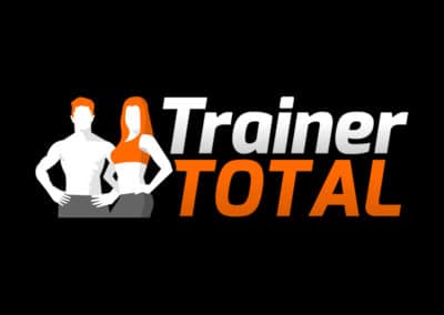 trainer total. Diseño de logotipos Logocrea®